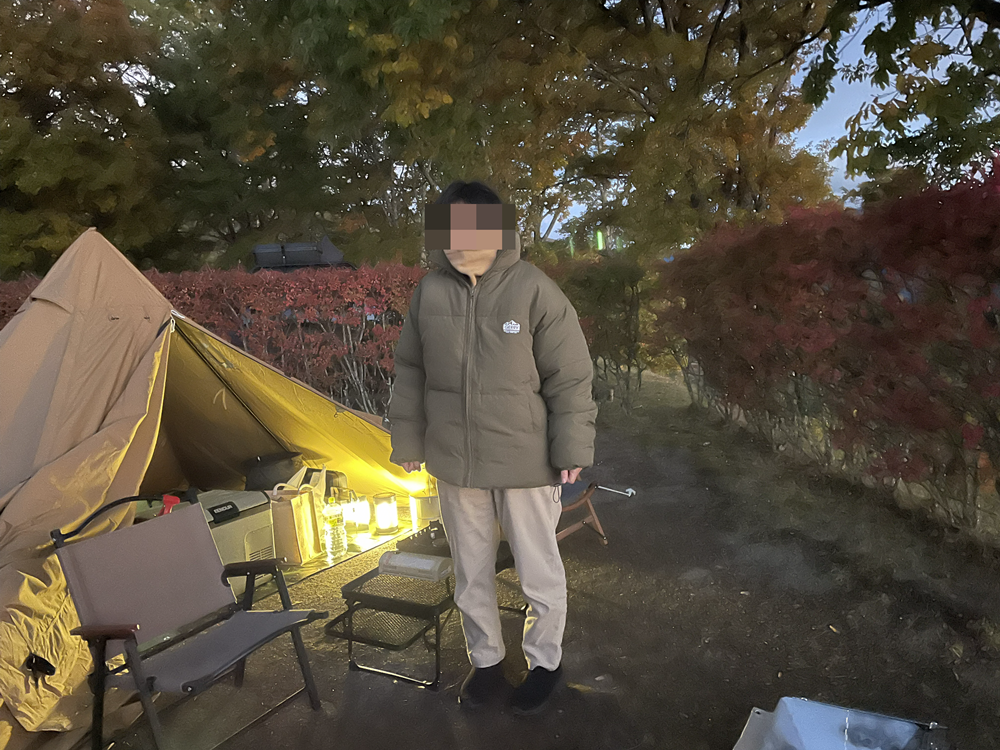 美鈴湖で初めて設営したWAQ Alpha T/C SOLO DX